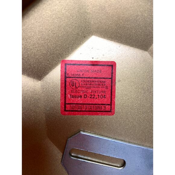 Vintage MCM Hollywood Regency Pair of Cylinder Wall Sconces - Picture 14 of 14